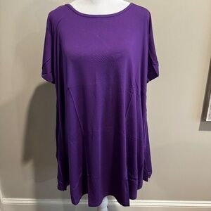 Pretty purple plus size top.  New in packaging.